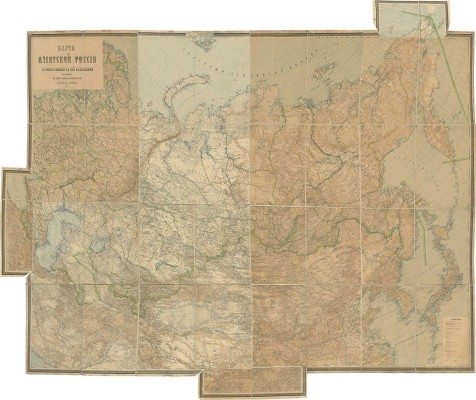 Карта Азиатской России с прилегающими к ней владениями. [СПб.], 1910.